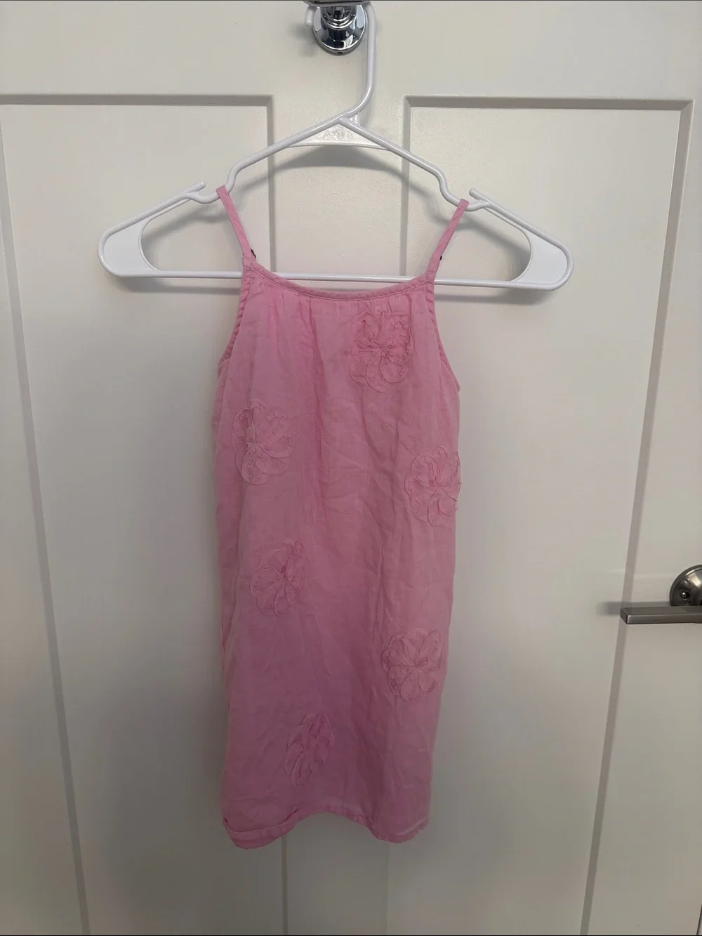 abercrombie kids Light Pink Floral Tank Dress